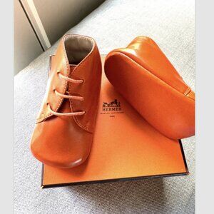 Hermes Leather Infant Shoe 0-6 months NWoT